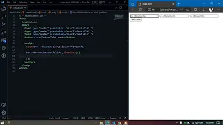 Roots of Quadratic Equation using JavaScript