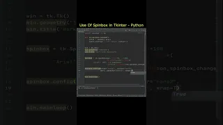 How To Use Spinbox in Tkinter - Python