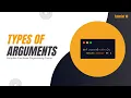 Types of Arguments Complete Functional Programming Course in Python Tutorial 10