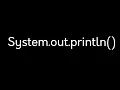 System out println in Java