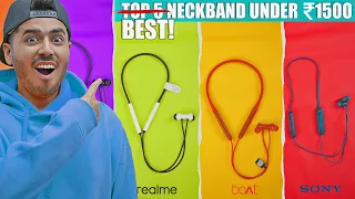 Best Neckband Under ₹1500 (2024) ⚡Top 5 wireless Neckbands ₹1500 🔥  With Comparison & Test | Tech FC