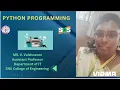 Input output function v vaishnavee - AP IT SNS INSTITUTIONS