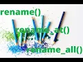 How to use raname rename - with rename