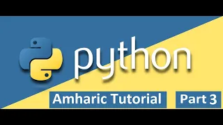 Python Tutorial in Amharic waysington