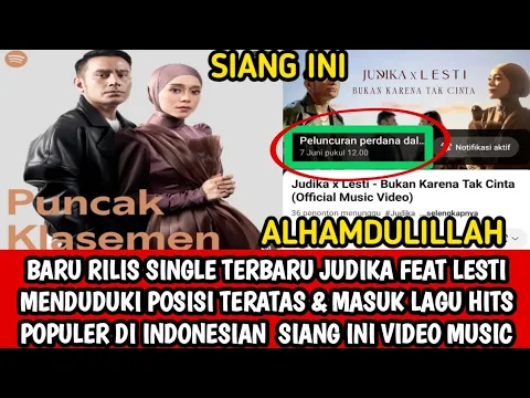 Download MP3 🔴ALHAMDULILLAH BARU RILIS SINGLE TERBARU JUDIKA FEAT LESTI MASUK LAGU HITS TERPOPULER DI INDONESIA