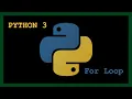 Python With Pycharm 7 - For Loop