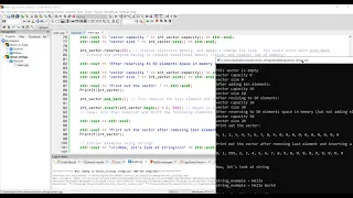 Strings and Vectors - Memory Management by Class and Additional Functions