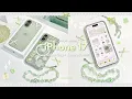 iPhone 17 sage green unboxing decoration aesthetic iOS customization accessories camera test