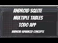 Android SQLite - Multiple Tables ToDo App