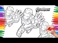 How to Draw Iron Man Avengers Coloring Pages Drawing and Painting Iron Man
