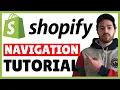 Shopify Navigation Tutorial - Create A Dropdown Menu Multi-level Menu Mega Menu More