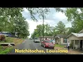 Hoods in Natchitoches LA Dash Cam Driving Tour Louisiana 4K