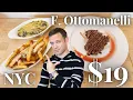 Eating a 19 Steak Deal with Two Sides and a Salad at F Ottomanelli An Amazing NYC Steak Special