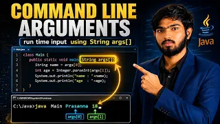 Java Command Line Arguments Explained String args Runtime Input Telugu