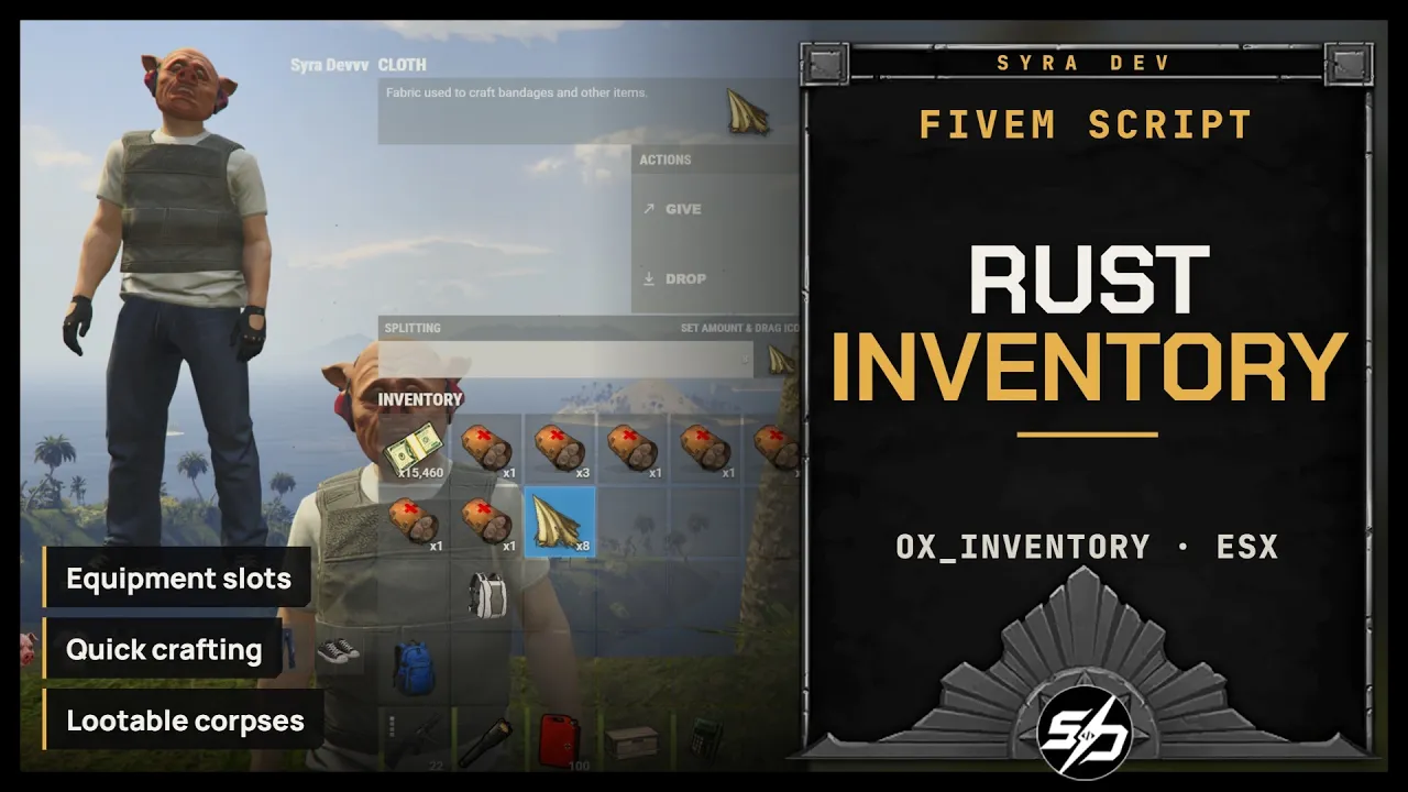 Rust Inspired ox-inventory