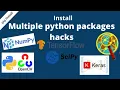 Multiple python packages at once using pip