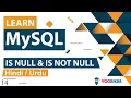 MySQL IS NULL IS NOT NULL Tutorial in Hindi Urdu
