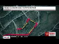 Road closure due to pipe repair in Irondale