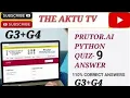 PRUTOR PYTHON QUIZ 9 ANSWERS KNC 401 OR 402 G3 G4 QUIZ PROBLEM 4150 4485 4491 4490 4517