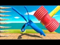Download Lagu Monsters vs Rubber Hammer \u0026 Bone Spikes - Animal Revolt Battle Simulator