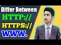 HTTP Vs HTTPS Vs WWW What Is The Difference Between Http Vs Https Vs Www Differ Http Vs www