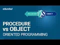 Procedure Oriented vs Object-oriented Programming Programming Languages 2020 Edureka