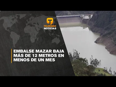 Embalse Mazar baja más de 12 metros en menos de un mes