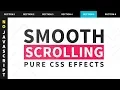 Pure CSS Smooth Scrolling Effects - No Javascript Smooth Scroll To Element Form Anchor