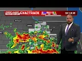 Strong to severe storms possible tonight along with a flash flooding risk
