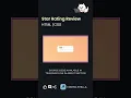 Star Rating review using HTML CSS