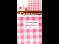 How to Paint Gingham