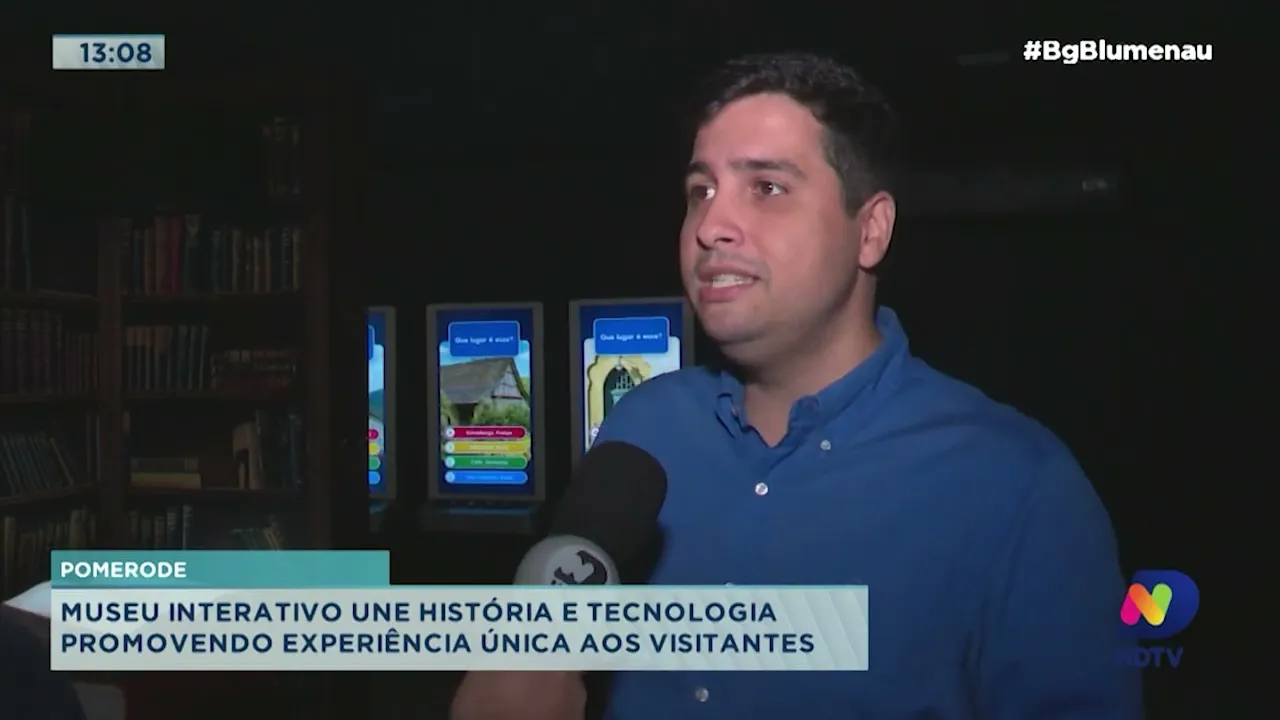 Museu interativo em Pomerode une história e tecnologia