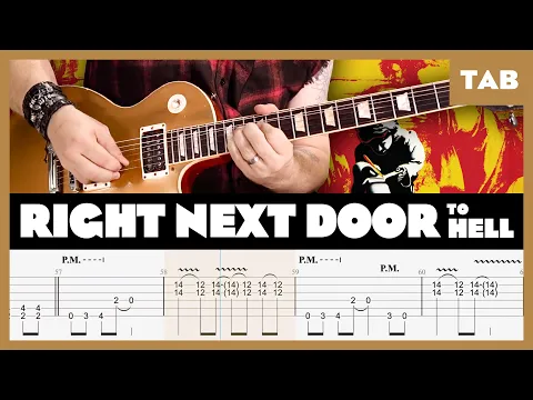 Guns N' Roses - Right Next Door to Hell - Guitar Tab guitar tab video