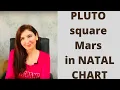 Pluto square Mars in Natal Chart