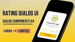 Modern Rating Dialog in Jetpack Compose Android UI Design Tutorial