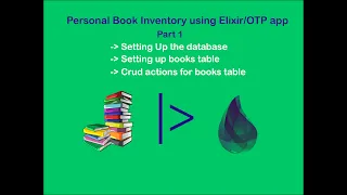 A Personal Book inventory using elixir - Part 1