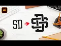Create A Monogram Logo Design Illustrator Tutorial