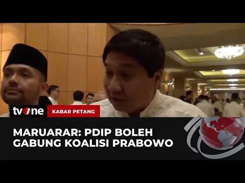Maruarar Lontarkan Wacana PDIP Gabung ke Koalisi Prabowo