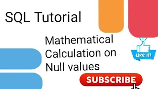 SQL Mathematical Calculation on Null values