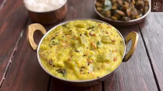 ப டலங க ய க ட ட Pudalangai Kootu Recipe Snake Gourd Kootu South Indian Kootu Dal Recipe 