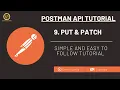 Postman API Testing Tutorial 9 - PUT and PATCH Requests for Updating Data