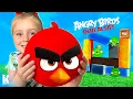 Lagu Angry Birds Movie 2 in Real Life Game for Kids!!! KidCity
