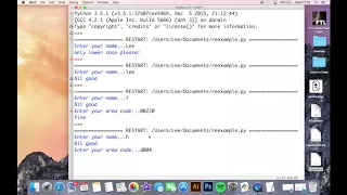 Advanced Python GCSE Level - Regular Expressions re match