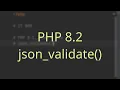 PHP 8 2 What s new json - validate function