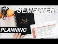 How I Set Up My Semester for Success plan schedule