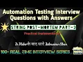 Software Testing Interview Questions with Answers String Post-mortem Part-3 Fresher Experience
