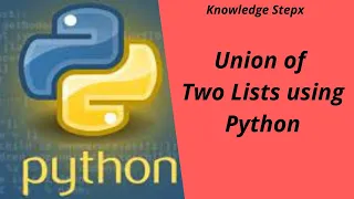 Union of two lists using Python