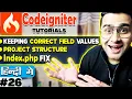 Codeigniter Mini Project Keeping Correct Field Values Project Structure Index php Fix
