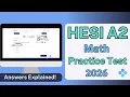 HESI A2 Math Practice Test Walkthrough 2026