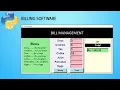 How to Make Bill Management System in Python GUI Tkinter Project